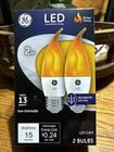 Flicker Flame GE LED long life Low Energy (2 Bulbs) Non Dimmable 15 Lumens