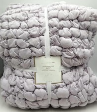 Pottery Barn Teen Recycled Marshmallow Jersey TWIN Comforter Quilt  Dusty Iris