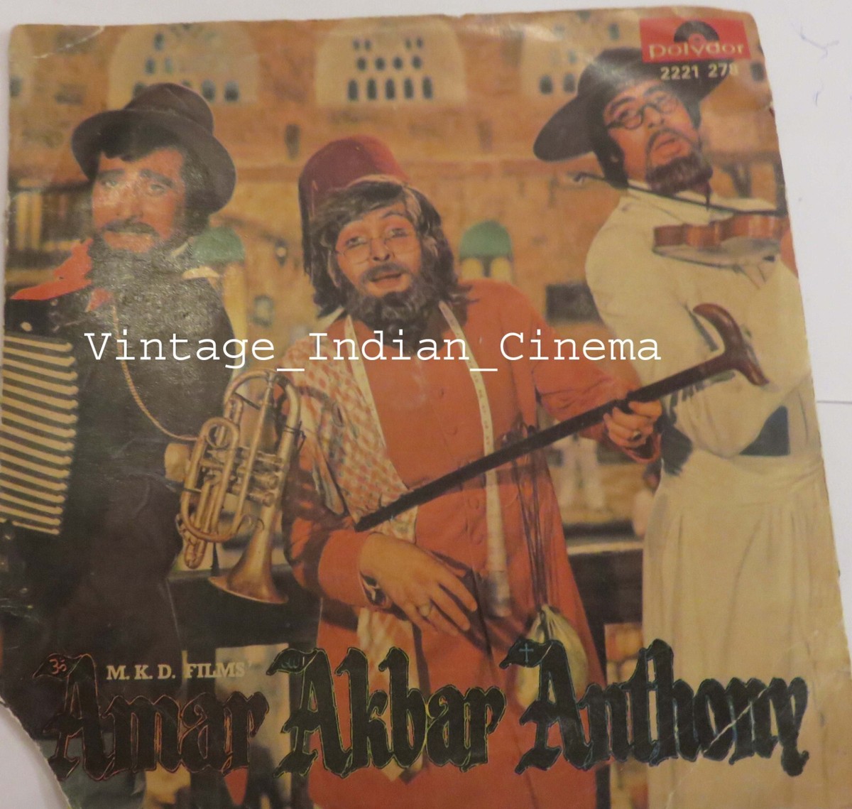 Amar Akbar Anthony 1977 Amitabh Rishi Bollywood Rare Vinyl 7