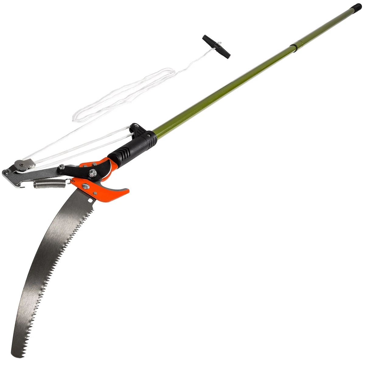 Telescopic branch shears reach pruner extendable pruning tree saw garden tool