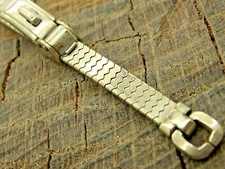 NOS Vintage Forstner USA Unused Watch Band Gold Filled Sliding Clasp Ring End