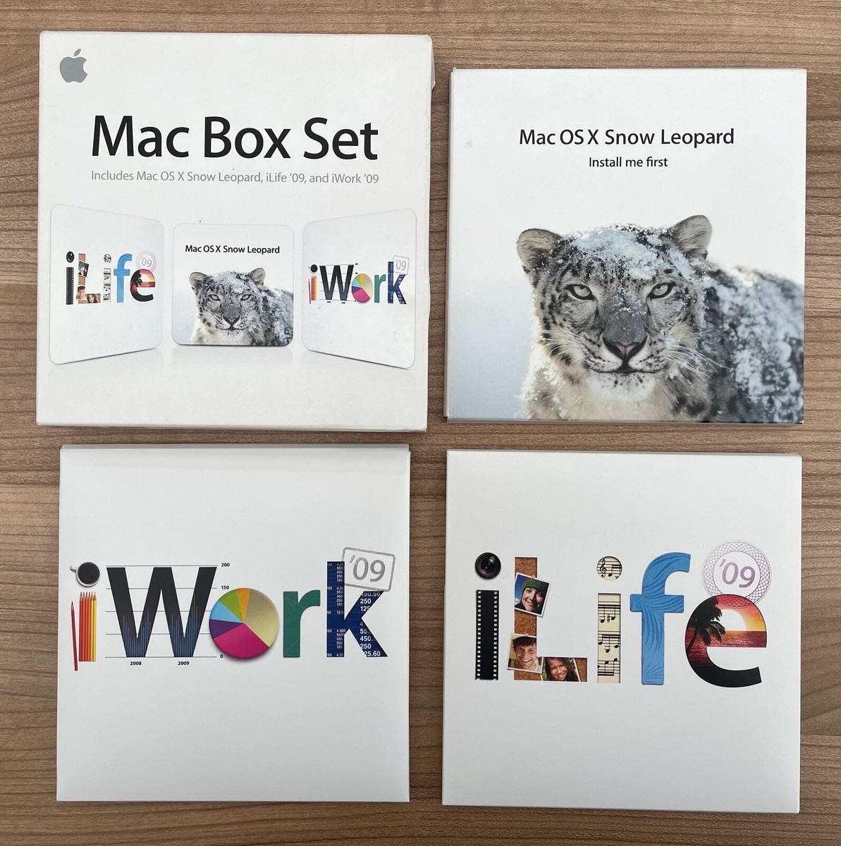 Apple Mac Box Set Software OS X Snow Leopard iLife iWork (MC209Z/A