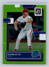 2022 Panini Donruss Optic #51 Glenn Otto Rated Rookie Lime Green Prizm