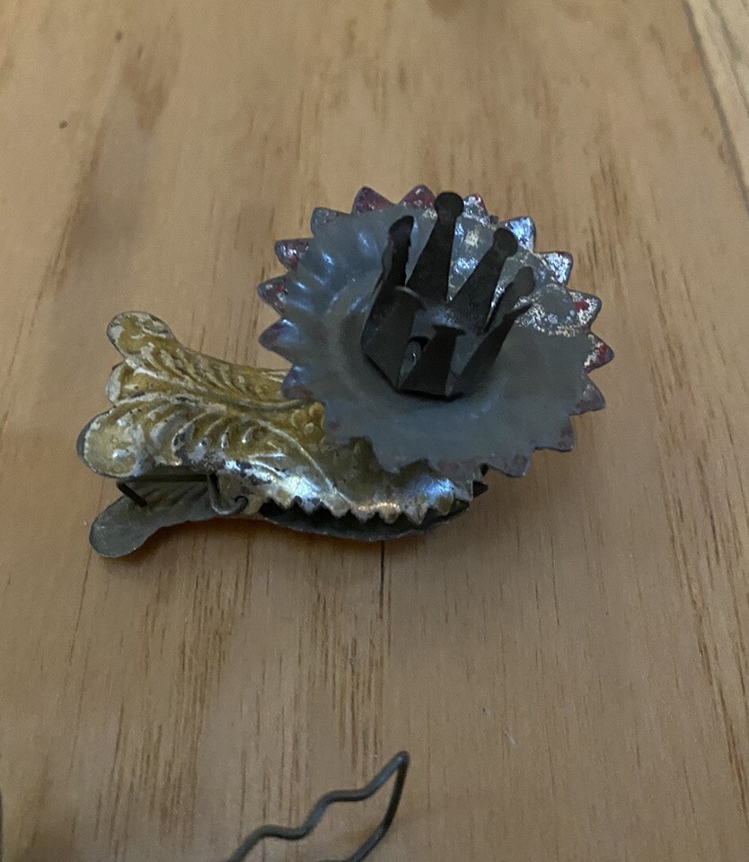 ANTIQUE VINTAGE LOT OF CHRISTMAS TREE CANDLE CLIPS LANTERN ORNAMENTS AS