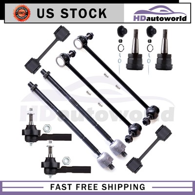 Chrysler Town /& Country 2001-2004 Tie Rod End Front Inner /& Outer 4Pcs Kit