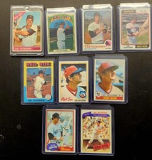 Lot of Carl Yastrzemski Boston Red Sox  1966, 72, 73,74,75,78,79,80, & 81