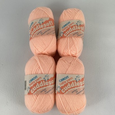 Caron Baby Yarn Cuddlesoft Baby Peach Dupont Orion 4 Skein Wintuck Vintage