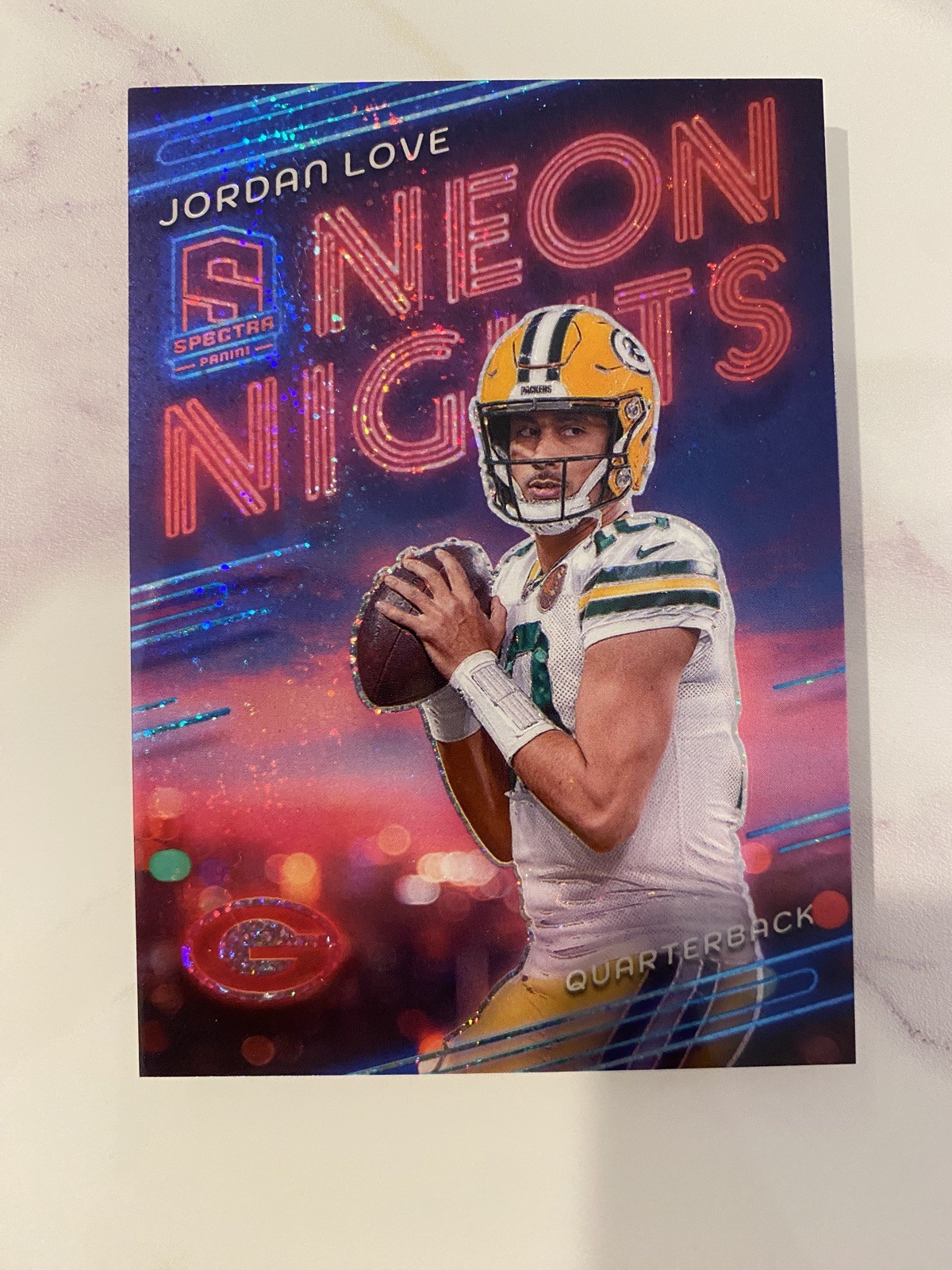 Jordan Love 2024 Spectra Football Neon Nights CASE HIT Green BayPackers SICK🔥👀