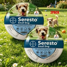 2PACK Adjustable Dogs Collar for Small Dogs Soft Durable Comfortable Pet Collar