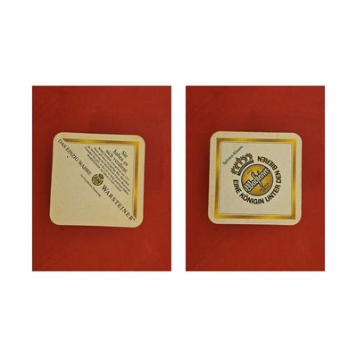 Warsteiner you deserve it. Brewery Beer Mat Beermat