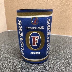 Foster’s Lager Beer Can Koozie Rare Australian for beer Large Can