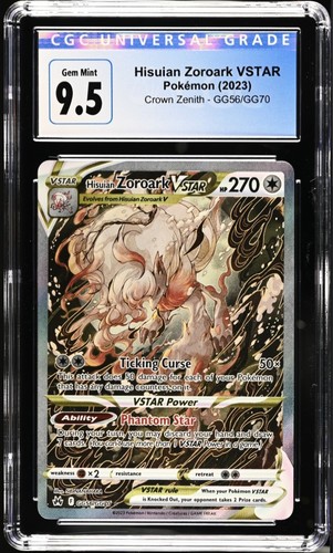 Hisuian Zoroark VSTAR graded CGC 9.5 for sale on eBay