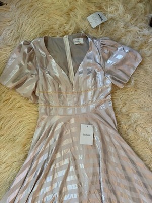 bohme champagne dress Alora Embroidered Dress in Champagne