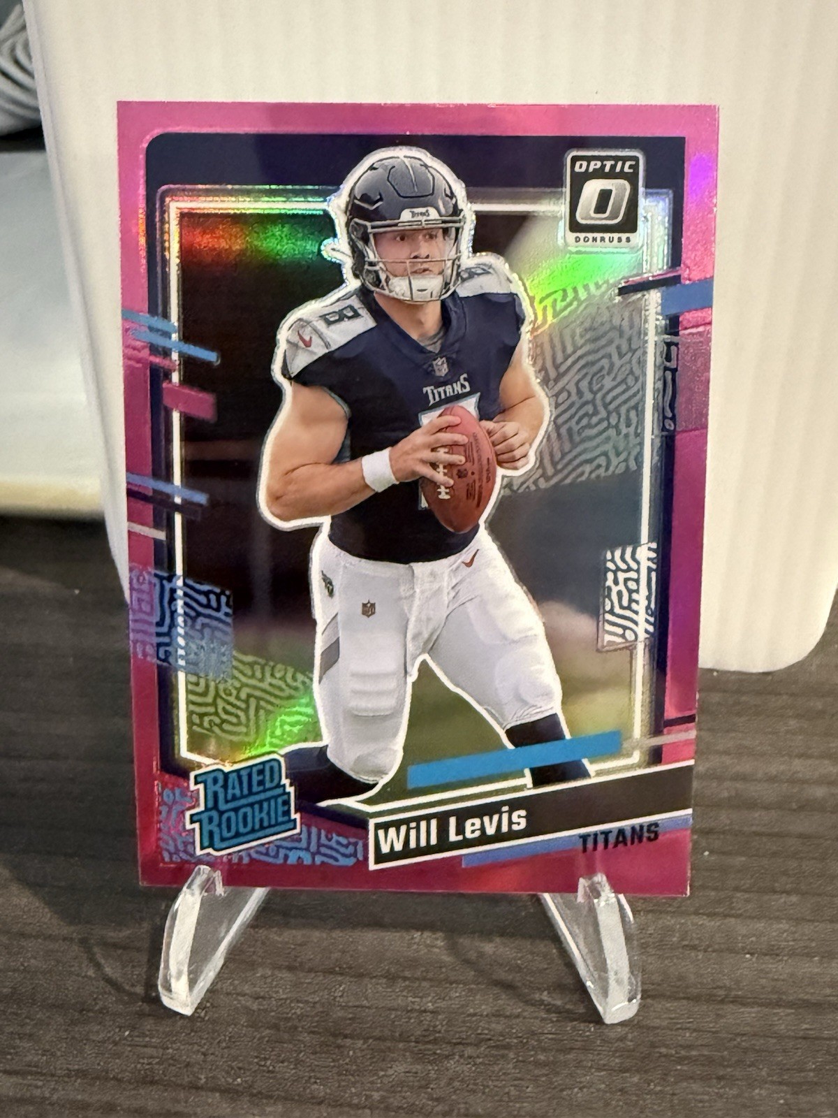 2023 Panini Donruss - Rated Rookie Optic Preview Pink Prizm #397 Will Levis (RC)