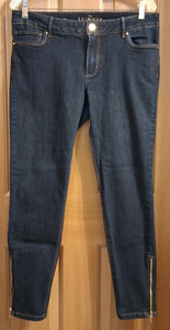 Pantalon White House Black Market The Skimmer - Blanc Lumineux, Taille 8, Coupe Stretch En Coton, Occasion Très Bon État