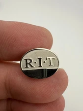 RIT Rochester Institute of Technology Silver Tone Pin - *marks*