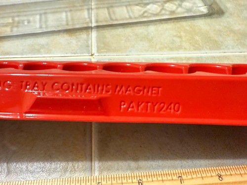 Snap On Empty 11Pc. Socket Magnet Tray Holder PAKTY240 Cover PAKLD092 3/8”Dr.SAE - Afbeelding 8 van 8