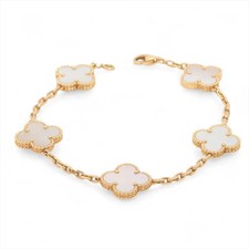 Van Cleef & Arpels Bracciale Vintage Alhambra 5P Conchiglie 750(YG) 11,6g