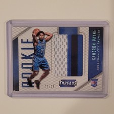 2015-16 Panini Threads Cameron Payne #66 Rookie Player Worn Jumbo Patch /25
