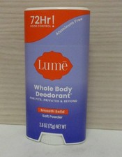 Lume Whole Body Deodorant Solid Stick Soft Powder 2.6 oz