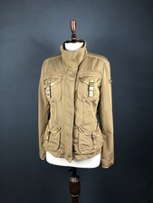 Peuterey Women's Full Zip Jacket Size 44 Khaki Polyamide