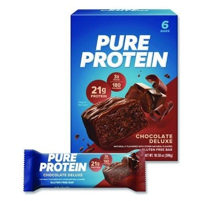 Balance Bar Pure Protein Bar, Chocolate Deluxe, 1.76 oz Bar, 6/Box