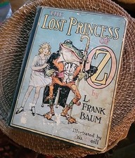 Antique Book Lost Princess Of Oz Frank Baum 1917 Hardbound  Lovely Illustrations