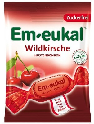 10x Em-eukal Wild Cherry Cough Throat Lozenges 75g  - Ships from Germany!
