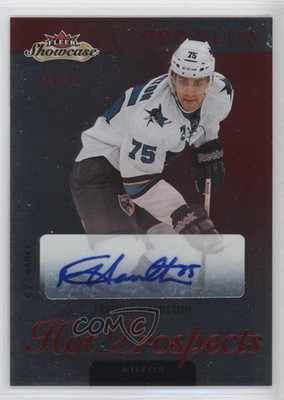 2013 Fleer Showcase Hot Prospects Autos Red Glow 25/27 Freddie Hamilton Auto 2a8