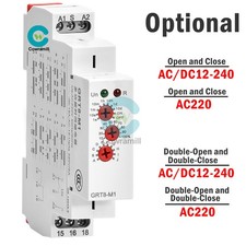 AC/DC12V-240V A220V 16A On Delay Off Delay Timer Relay Time Delay Relay Din Rail
