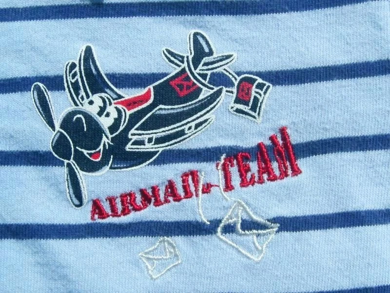 ⭐️Neuwertiges *Flieger* Langarm-Shirt ⭐Poloshirt bestickt ⭐️Gr.86⭐️ - Bild 4 von 4