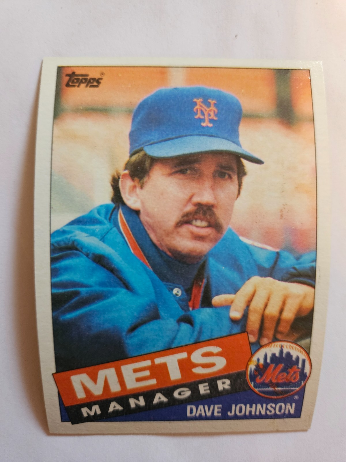 1985 TOPPS DAVE JOHNSON #492 NM