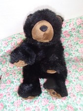 NEW Attic Find Older Yellowstone NP Souvenir BLACK BEAR Plush Stuffed Animal 14