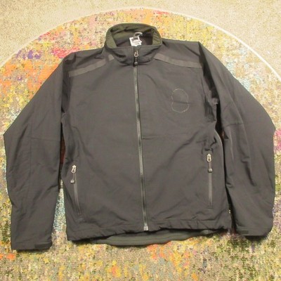 The North Face Soft Shell Jacket Men's M Black Full Zip Pockets Stretchy Coat