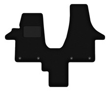 Fußmatten Automatten Velours Schwarz für VW Transporter T5 2003-2015 1-tlg
