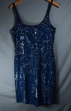 Adrianna Papell Sleeveless Scoop Neck Sequins Tank Mini Dress Size 10 NWT
