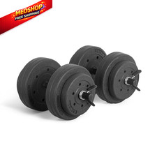 CAP Barbell 40-Pound Adjustable Cement Dumbbell Set   Versatile Medium, Black