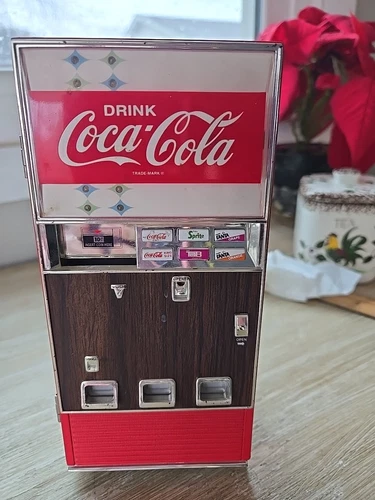 Vintage Mini Coca-Cola Collectible Bank 1996 Plays Music and Lights Up!