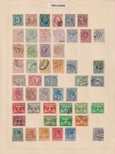 Netherlands Stamps on 3 Pages - Used