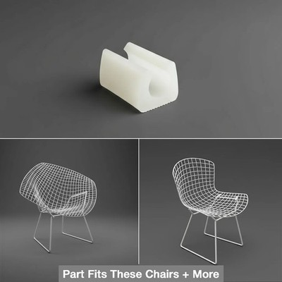Knoll Bertoia Chair Sled Rail Foot Floor Protector for Harry Bertoia Collection