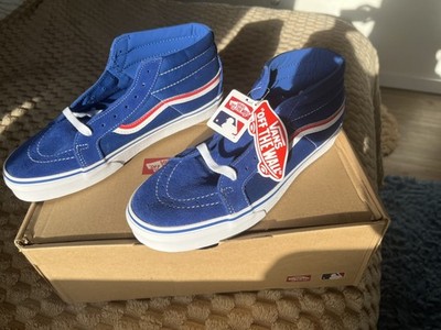 Men s CHICAGO CUBS VANS Limited Ed. & OOP Sk8 Mid Re SIZE 11nBOX NEVER WORN  