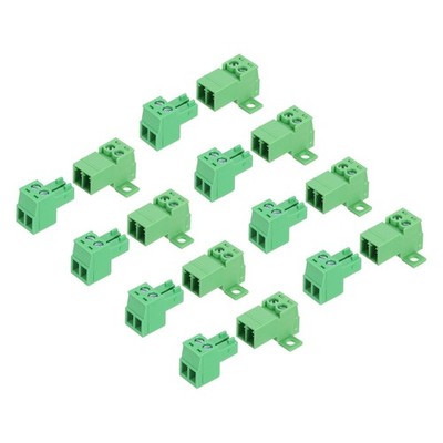 8 Set 2 Pin Screw Terminal Block Connector, 3.5mm PCB Mount Screw Terminal