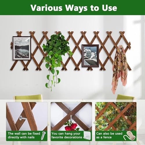 Expandable Garden Trellis Trellis for Climbing Plants Outdoor, 13.4" x 60" 1