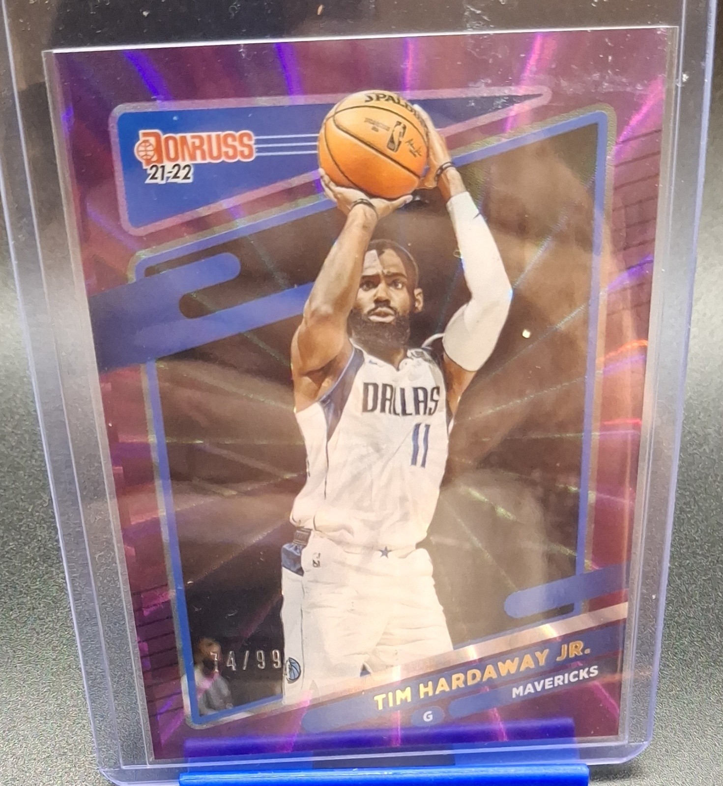 2021-22 Panini Donruss - Tim Hardaway Jr. #183 Holo Purple Laser /99