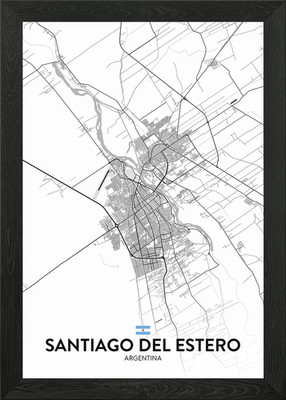Santiago Del Estero AR Framed Wall Art Poster Canvas Print Picture