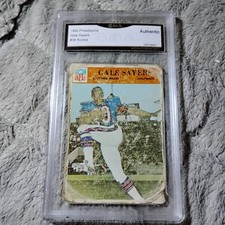 1966 GALE SAYERS ROOKIE CARD Philadelphia Football #38 -GMA Authentic . rookie card picture