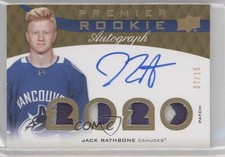 2020 Upper Deck Premier Rookie Jersey 7/15 Jack Rathbone #PRA-JR Patch Auto 3k4