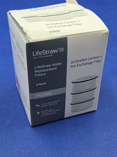 LifeStraw Home Filtros de Repuesto Carbón Activado + Filtro de Intercambio Iónico Paquete de 3