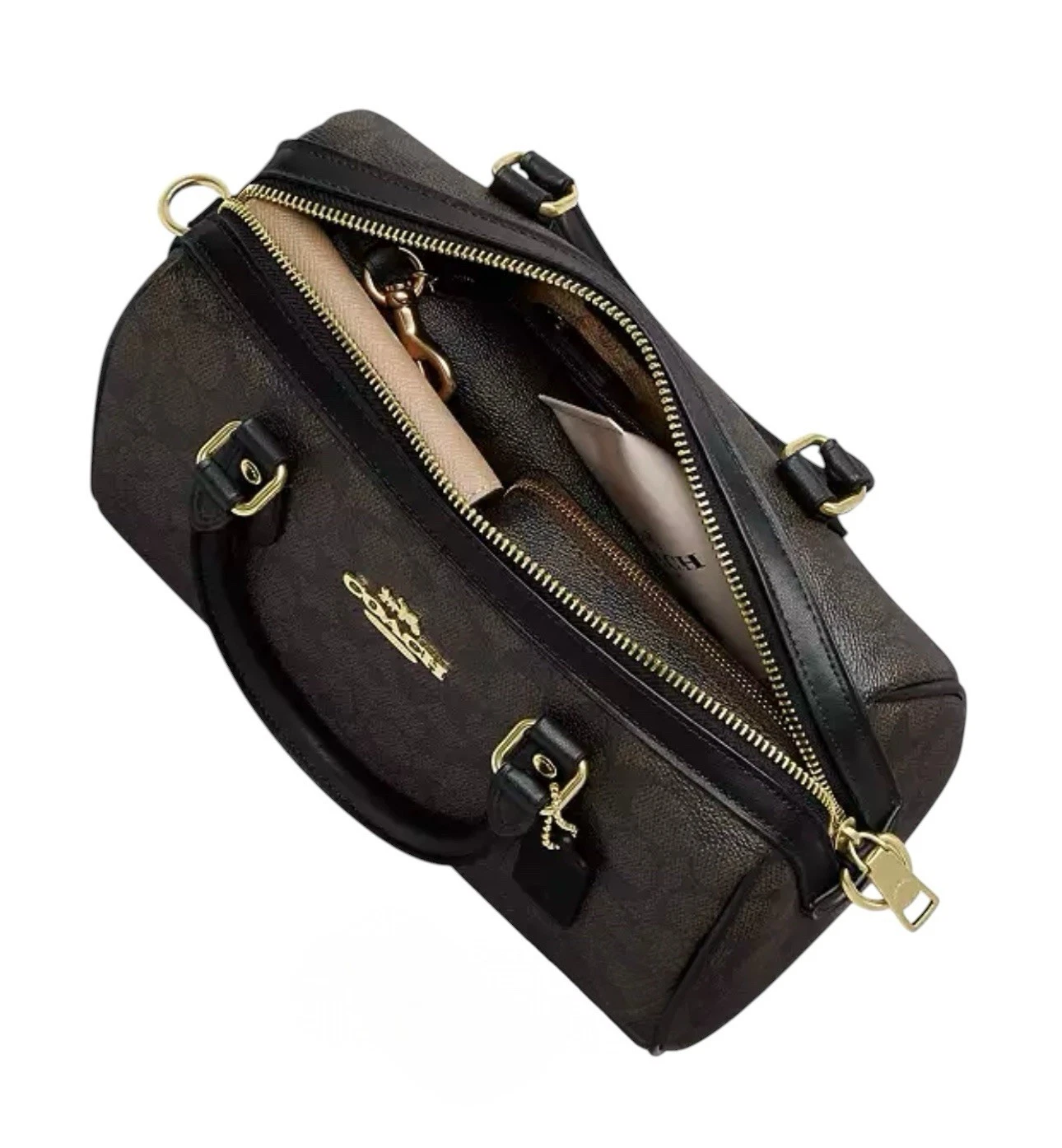 Borsa Coach Rowan nera CH282 nuova con etichetta