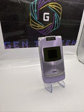 Motorola Razr V3m Pink Flip Phone GSM Unlocked   Charger Only, No Battery